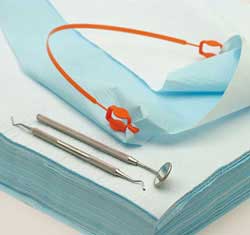 Babero dental 45x32cm 100u