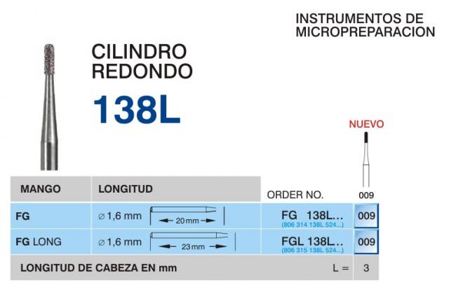 Instrumentos de micropreparacin. Cilindro redondo