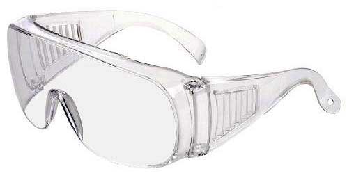 Gafas de protección integramente en policarbonato, con sistema de ventilación en patillas laterales