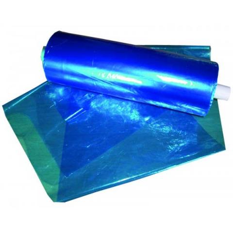 Rollo babero plastificado azul precortado no estril